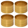 Image de Set de 4 ronds de serviettes en métal doré Royal