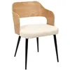 Image de The Home Deco Factory - Fauteuil assise bouclette Loki