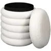 Image de Pouf 2 en 1 en tissu bouclette Freya