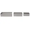 Image de Lot de 3 Cadres à Pâtisserie "Rectangulaires" 20cm Argent
