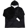 Image de Sweat A Capuche Interieur Sherpa Noir