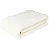 Image de Plaid en polyester sherpa crème 120 x 150 cm Torsade