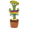 Image de Peluche Déco "Cactus Musical Dansant" 31cm Vert