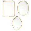 Image de Lot de 3 Miroirs "Déco" 34cm Or