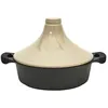 Image de Tajine à Induction "Cook" 28cm Noir & Beige