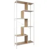 Image de Etagère en bois et métal blanc Edison 80 x 30 x 180 cm
