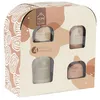 Image de Coffret 4 Bougies Parfumées "Élements" 8cm Beige