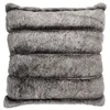 Image de Coussin Imitation Fourrure "Lounge" 40x40cm Gris Foncé