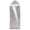 Image de Plaid Sweat Poncho "Sherpa" 130x170cm Gris