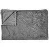 Image de Plaid Flanelle Embosse "Roméo" 120x150cm Gris Foncé