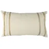 Image de Coussin Déco Tressé "Natural Crush" 30x50cm Beige