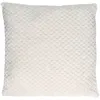 Image de Coussin Déco Nid d'Abeille "Crush" 40x40cm Blanc