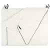 Image de Plaid Sherpa Blanc Motif Tresse 130x160cm M6