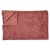 Image de Plaid Flanelle Embosse Terracotta 150x200cm M12