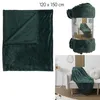 Image de Plaid Flanelle Embosse "Roméo" 120x150cm Vert Sapin