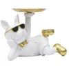 Image de Vide-Poche Statue "Bulldog" 27cm Blanc