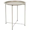 Image de Table d'Appoint en Métal "Sienna" 50cm Beige