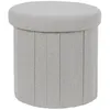 Image de Pouf Coffre Pliable "Pills" 38cm Gris