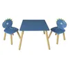 Image de Table & 2 Chaises Enfant "Dino" 55cm Bleu