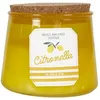 Image de bougie citronella en pot jaune