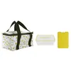 Image de Lunch Bag 3 Pièces "Bain de Soleil" 22cm Jaune & Vert