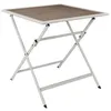 Image de Table de Jardin Pliable "Barcelone" 70cm Blanc & Naturel