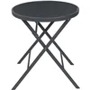 Image de Table de jardin pliable en métal Elba gris