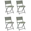 Image de Lot de 4 chaise GENERIQUE exterieur non empilable pliable en polypropylene H. 80 cm