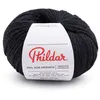 Image de Fil à tricoter laine Mérinos Extrafine, Soie et Mohair - PHIL SOIE MERINOS   Phildar(...) - Noir