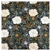 Image de Tissu coton fleurs zinnia vendu au mètre(...) - Vert
