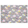 Image de Tissu enfant matelassé fées vendu au mètre(...) - ROSELIA GRIS