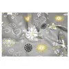 Image de Tissu coton Noël fleurs vendu au mètre(...) - liesse naturel