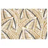 Image de Tissu coton feuilles vendu au mètre(...) - darwin moutarde
