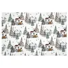 Image de Tissu coton Noël forêt vendu au mètre(...) - belledonne ecrue