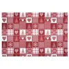 Image de Tissu coton Noël vichy vendu au mètre(...) - ALPHUBEL ROUGE