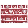 Image de Tissu coton ambiance montagne vendu au mètre(...) - VALBONNAIS ROUGE