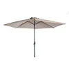 Image de Parasol rond coloris Marron 3 M - D 3 M x H 2.40 M -PEGANE-