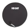 Image de Parabole satellite fibre composite gris anthracite 75cm + BRIDES INOX Anti Corrosion