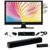 Image de Pack tv led 16 pouces hd dvd integre bluetooth barre de son compact L.37.6 x H.24 x P.4.5 cm - ANTARION