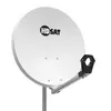 Image de Parabole satellite acier Blanche 65cm avec Support LNB en Acier Galvanisé idéal ASTRA EUTELSAT