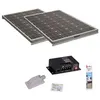 Image de Pack 2x Panneaux Solaires 140W + Kit de pose Solaire avec Régulateur MPPT 20A
