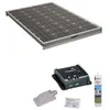 Image de Pack ANTARION Panneau solaire 160W camping car + Kit de pose solaire avec régulateur de charge PWM 160W 10A