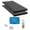 Image de Pack ANTARION BLACK BOOSTER 2x Panneaux Solaires 140W + Régulateur solaire VICTRON 30A