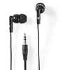 Image de Écouteurs Filaires Câble Rond de 1,2 m Intra-Auriculaires Noir