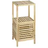 Image de Wenko - Etagère de salle de bain en bois Norway - L. 39,5 x H. 86 cm - Marron noix - NORWAY