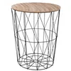 Image de Atmosphera - Table à café filaire Kumi - Diam. 47 cm - Noir - Kumi
