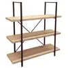 Image de Urban Living - Bibliothèque industrielle Dock - L. 100 x H. 106 cm - Marron - Dock