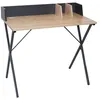 Image de The Home Deco Factory - Bureau industriel Brice - L. 90 x l. 84 cm - Gris - Brice