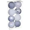 Image de Féérie Lights & Christmas - Kit de décorations pour sapin de noël - 8 Pièces - Argent et blanc - La maison des couleurs