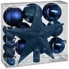 Image de Féérie Lights & Christmas - Kit de décorations pour sapin de noël - 18 Pièces - Bleu nuit - La maison des couleurs